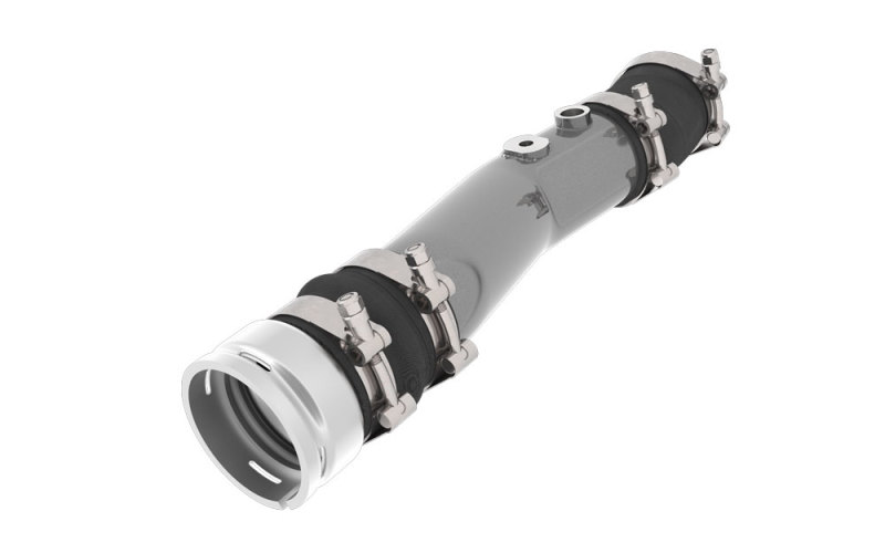 Ford Ranger Charge Pipe Kit - K&N Engineering - Mandrel-Bent Aluminum - Gunmetal Gray - `19-`27